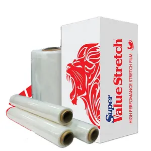 Factory Price Super Value Stretch LLDPE Industrial Stretch Film Roll Malaysia Packaging Transparent Film Machine roll