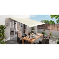 Auvent électrique SUNRAY beige 3x4M à cassette intégrale, extensible, en alliage d'aluminium, cadre en polyester, acier inoxydable léger 70g, pour restaurants