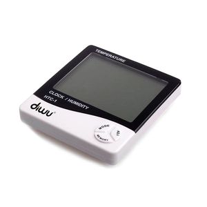 Termómetro Higrómetro Digital con Pantalla LED, Reloj y Calendario - Registrador de Temperatura Doméstico de Plástico - Product Image 6