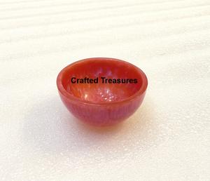 ชามเสิร์ฟเรซินรูปร่างทรงกลมขนาดเล็กทำจากเรซินสำหรับตกแต่งบ้านโรงแรมร้านอาหารและเครื่องครัว - Product Image 1