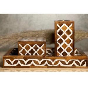 Ensemble de brûleur de parfum en émail et résine de luxe de qualité supérieure pour parfum avec sculpture élégante et design disponible au prix d'exportation - Product Image 1