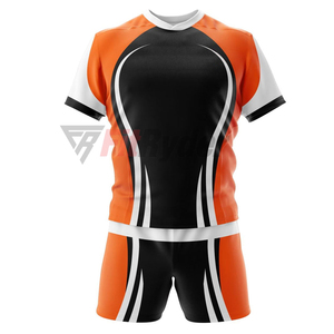 Maillot de sport unisexe de rugby de qualité supérieure, séchage rapide, respirant, anti-UV, grandes tailles, conception de logo personnalisé, impression par sublimation - Product Image 2
