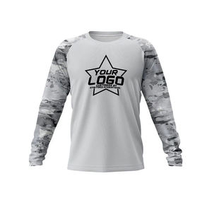 Gran oferta Logo sublimación impresión hombres sol UPF 50 rendimiento secado rápido protección UV y capucha manga larga Sudadera con capucha camisas de pesca - Product Image 6