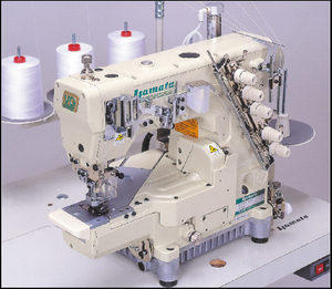 Machine à coudre interlock à cylindre haute vitesse Ya-ma-to VC2700G, 3 aiguilles 5 fils, machine à surjeter DIY OEM avec poignée en plastique - Product Image 5