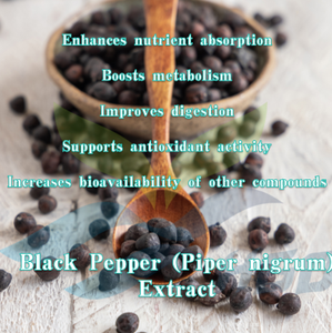 HGO Suministro Directo de Fábrica de Pimienta Negra Natural Pura (Piper nigrum) Extracto (Grado Alimenticio) Piperina 35% (Extracto Estandarizado) - Product Image 5