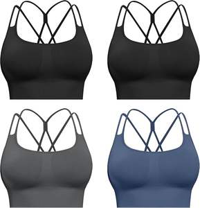 Soutien-gorge de sport pour femmes de qualité supérieure, ultra confortable et respirant, avec logo frontal, pour la course à pied, le yoga, l'entraînement - Utilisation flexible pour adultes - Product Image 1
