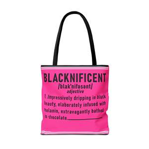 Borsa tote con apertura a patta e design audaci e divertenti 'No Sugar Black No Cream' e 'Blacknificent', con fodera in poliestere - Product Image 5