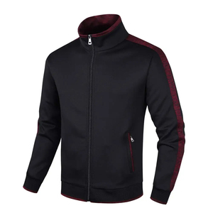 Vente en gros Ensemble de survêtements épais 100% coton avec fermeture éclair pour hommes, pantalon de survêtement d'hiver deux pièces respirant avec logo personnalisé, grande taille - Product Image 3