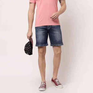 Short en jean délavé à l'acide longueur au genou le plus vendu Street Style Slim Fit Casual Summer Wear Denim Shorts - Product Image 5