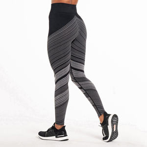 Seamless Knit Fabric Spandex Women <b>Legging</b> <b>High</b> <b>Waisted</b> Fashionable Women <b>Legging</b> <b>High</b> Quality Fitness Wear Women <b>Legging</b> - Product Image 2