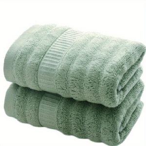 Juego de Toallas de Baño y Cara de Felpa de Coral Duraderas de Alta Calidad, Suaves, Absorbentes, de Secado Rápido, de Algodón, con Logotipo, Color Sólido, Personalizadas, Gruesas, para Adultos - Product Image 4