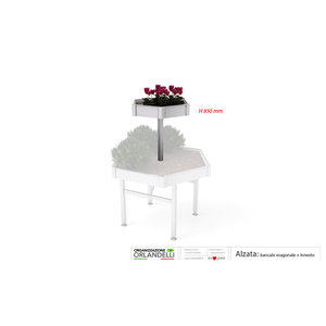 Ensemble d'étagères de présentation hexagonales en acrylique pour l'organisation de magasins de mariage - Product Image 4