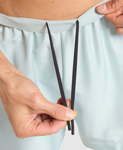 Short de course léger et respirant pour hommes, taille moyenne, poche arrière, motif uni, style décontracté, polyester/coton - Product Image 6