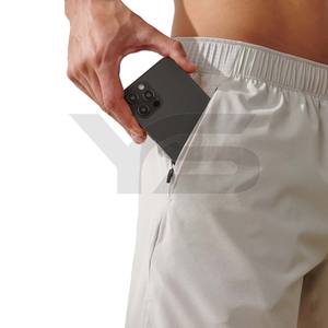 Short de sport d'été de haute qualité pour homme Tissu en maille à séchage rapide Logo brodé personnalisé Motif solide multicolore Style décontracté - Product Image 4