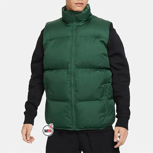 <b>men's</b> vest5-dimensional pocket <b>Men's</b> Winter Warm Woolen Jacket Stand Collar Zipper Pocket Logo <b>Black</b> Outdoor Thicken Padded <b>Vest</b> - Product Image 4