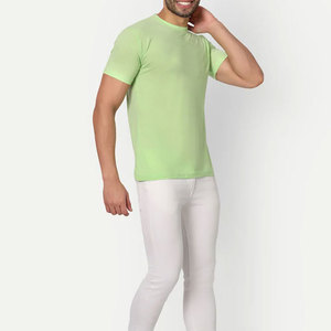 Camisetas Personalizadas de Punto Transpirable para Hombre, Ropa de Calle Cómoda de Manga Corta, Poliéster/Algodón, Precio al por Mayor - Product Image 6