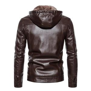 Qualité supérieure Hommes Personnalisé Toile Tissu Respirant Écologique Imperméable Moto Veste En Cuir Mouton Tricoté Hiver - Product Image 2