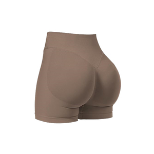 2025 Short de sport personnalisé à la mode Sports Fitness Workout Yoga Couleur unie et sublimé Plus Size en Spandex/Nylon - Product Image 3