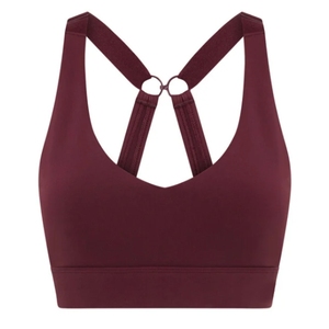 Soutien-gorge de sport en coton sans couture pour femmes, poids léger, impression de logo personnalisé, vêtements de fitness grande taille, vente en gros disponible - Product Image 1
