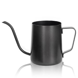 บัวรดน้ำสีดำทันสมัยพร้อมพวยน้ำโค้งยาวและหูจับทรงสูงสำหรับต้นไม้ - Product Image 5