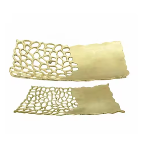 Plateaux de service en métal de haute qualité Plateau de service de nourriture durable et élégant pour les restaurants, les hôtels et les mariages - Product Image 2