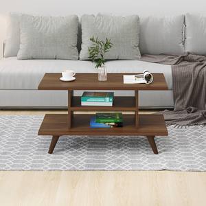 BLUEWUD Anatdol Standard Engineered Wood Coffee Center Sofa Tea, Teapoy <b>Console</b> <b>Table</b> (Brown Maple) - Product Image 2