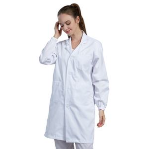 Vente en gros d'uniformes hospitaliers professionnels unisexes XL blouse de laboratoire blanche en coton polyester respirant vêtements de travail de sécurité pour médecins - Product Image 1