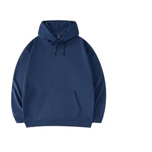 Sweat-shirt à capuche unisexe coupe ample en polyester, tissu tissé écologique, couleur unie, logo personnalisé, OEM, vente en gros, printemps - Product Image 2