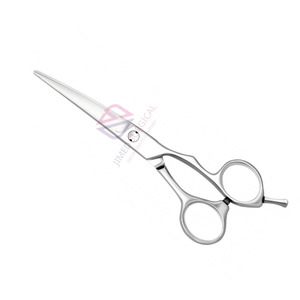 Ciseaux de coiffure en argent de qualité supérieure | Ciseaux de coiffeur professionnels pour la coupe de salon, de moustache et de barbe - Product Image 1