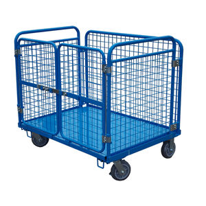 Groothandel <span class=keywords><strong>4</strong></span>-zijdige Vrachtopslagwagen Met <span class=keywords><strong>4</strong></span> Zwenkwielen Voor Gemakkelijk Transport - Product Image 1