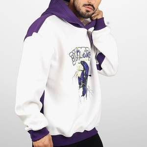 Sudadera con Capucha Básica para Hombre, 100% Algodón, de Alta Calidad, Estampada Personalizada, Lisa Teñida, Cortavientos para Invierno - Product Image 2