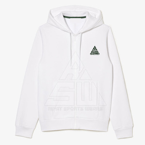 Sweat-shirts à capuche zippés pour hommes, haute qualité, meilleur prix, design personnalisé, uni, teint, mélange polyester/coton, respirant, écologique - Product Image 4