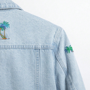 Chaqueta vaquera de alta calidad para hombre, cuello levantado teñido, Vintage antibacteriano estilo informal con capucha, bolsillo fino de Color sólido - Product Image 6