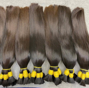 Materia prima vietnamita de alta calidad, cabello humano 100% vietnamita para extensiones de cabello, precio al por mayor, 1 kg, longitud completa - Product Image 1