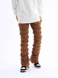 Wholesale OEM High Quality Breathable Men's Loose Fit <b>Jeans</b> Custom Pattern Men's Breathable Men's Denim Loose <b>Jeans</b> - Product Image 4