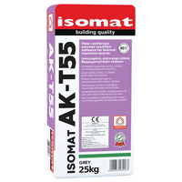 Panneaux d'isolation thermique à base de ciment modifiés par polymère renforcé de fibres de haute qualité pour la construction-ISOMAT AK-T55