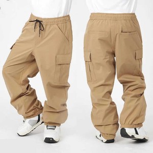 Women Elastic Waist Baggy Sweatpants Mid Waist Loose Fit Breathable Windproof <b>Thermal</b> Cotton Wide Leg Casual Streetwear Winter - Product Image 1