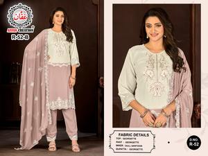 Attrayant Faux Georgette Avec Travail À La Main Salwar Costume Femme Mode Achats En Ligne Au Taux Le Plus Bas - Product Image 5