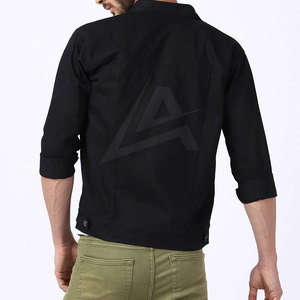 2024 New Casual <b>Men's</b> Jeans <b>Jacket</b> High Street Style Comfortable and Stylish Solid Color Streetwear - Product Image 4