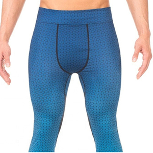 Leggings de sport pour homme, durables, de haute qualité, compression, impression par sublimation personnalisée, coton/bambou, antibactérien, respirant - Product Image 5