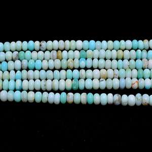 ลูกปัดโอปอลสีเขียวธรรมชาติทรงรอนเดลล์ปี 2026 ลูกปัดเรียบสำหรับทำเครื่องประดับ ขายส่ง - Product Image 2