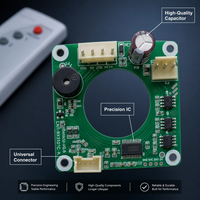 Carte de commande de ventilateur de plafond 12V 40W DC BLDC avec télécommande infrarouge sans fil, interrupteur de ventilateur PCBA OEM ODM personnalisé