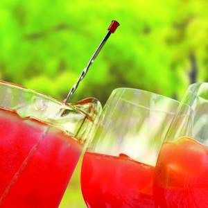 Agitador de Cóctel de Acero Inoxidable con Logotipo Personalizado Impreso, Perilla Roja para Fiestas de Camarero, Conveniente Herramienta de Metal para Mezclar Alcohol - Product Image 3