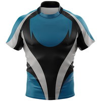 Uniforme de rugby personnalisé par sublimation pour hommes, maillots de rugby 100% polyester, kit de vêtements d'équipe personnalisé, maillots de rugby unisexes