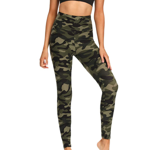 Spandex/Nylon Breathable Eco-Friendly Quick Dry <b>Tummy</b> <b>Control</b> Women's Mid Waist Yoga Leggings Custom Color Sublimation Solid - Product Image 4