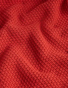 Polo de punto con punta roja para hombre, camiseta de suéter texturizado de manga corta de algodón Pima - Product Image 6