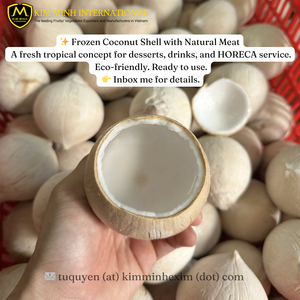 Gobelets de service en coque de noix de coco congelée en vrac, chair de noix de coco naturelle, IQF, fournisseur vietnamien, pour servir des boissons aux fruits, emballés sous vide - Product Image 2