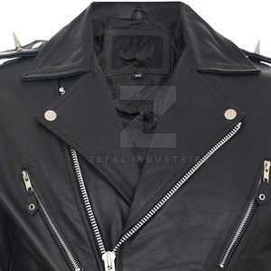 New Style Lightweight Custom Windproof Waterproof Breathable <b>Men</b> <b>Leather</b> <b>Jacket</b> with Stand Collar and Front Logo Winter Fashion - Product Image 4