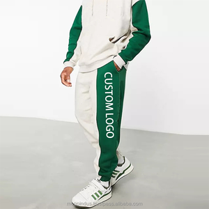 Nouveau design de streetwear à la mode, sweat à capuche zippé avec logo personnalisé, pantalon de survêtement à poches multiples, ensemble deux pièces - Product Image 5