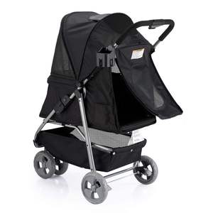 Cochecito para mascotas con compartimento de almacenamiento sin esfuerzo, conveniente y móvil, producto de viaje para perros y gatos - Product Image 3